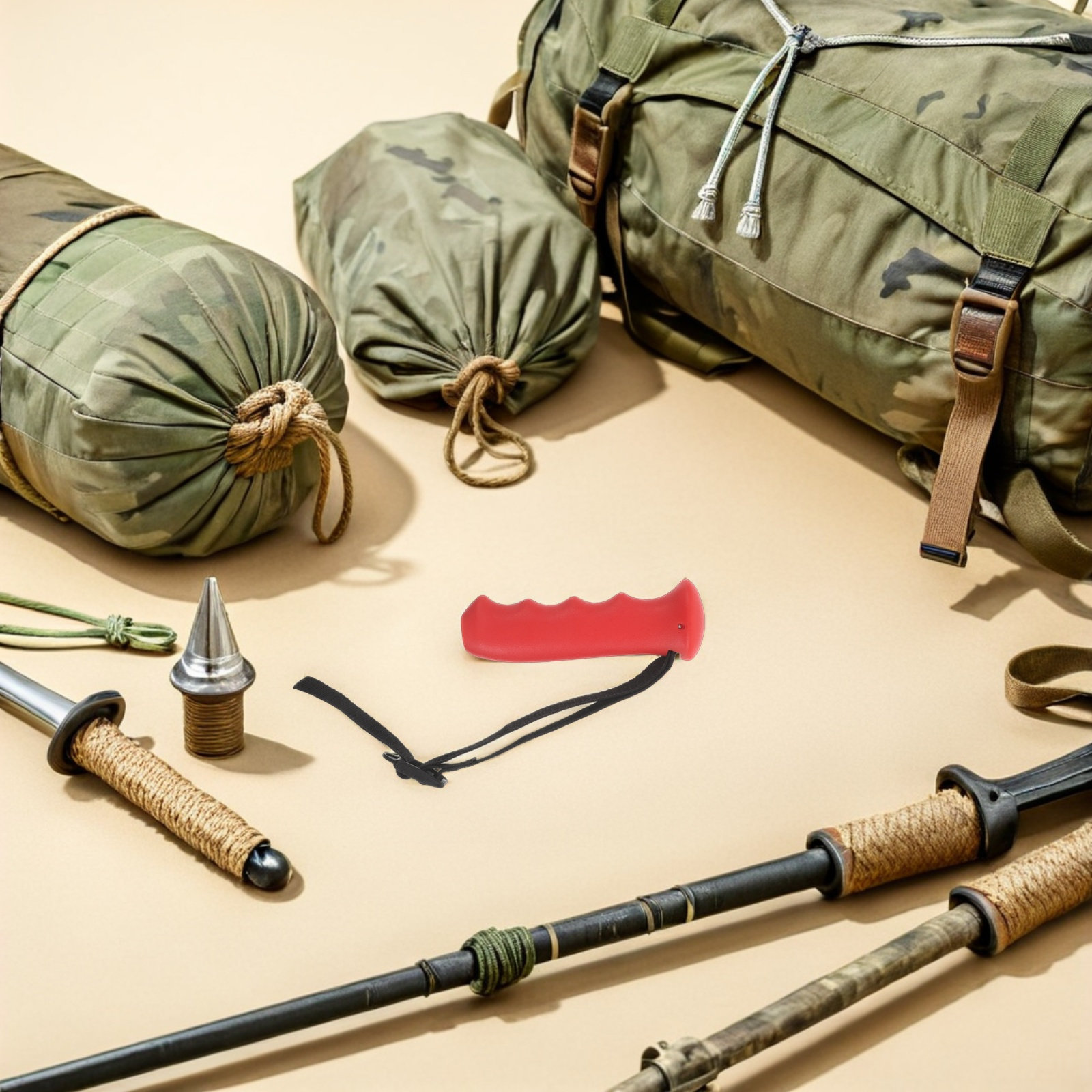 Red Cane Handle Grip Replaceme - огляд і ціна Outdoor Sport Climbing Gear