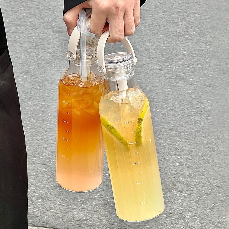 600ML Thickened Glass Water Bo - огляд і ціна Outdoor Sport Glass Water Bottle